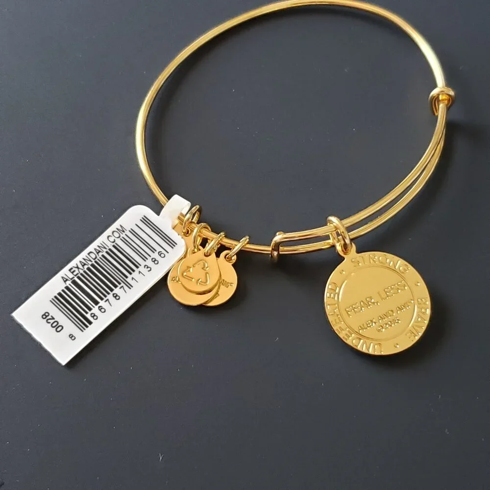 New Alex and Ani Fearless Life is Good Bangle 755